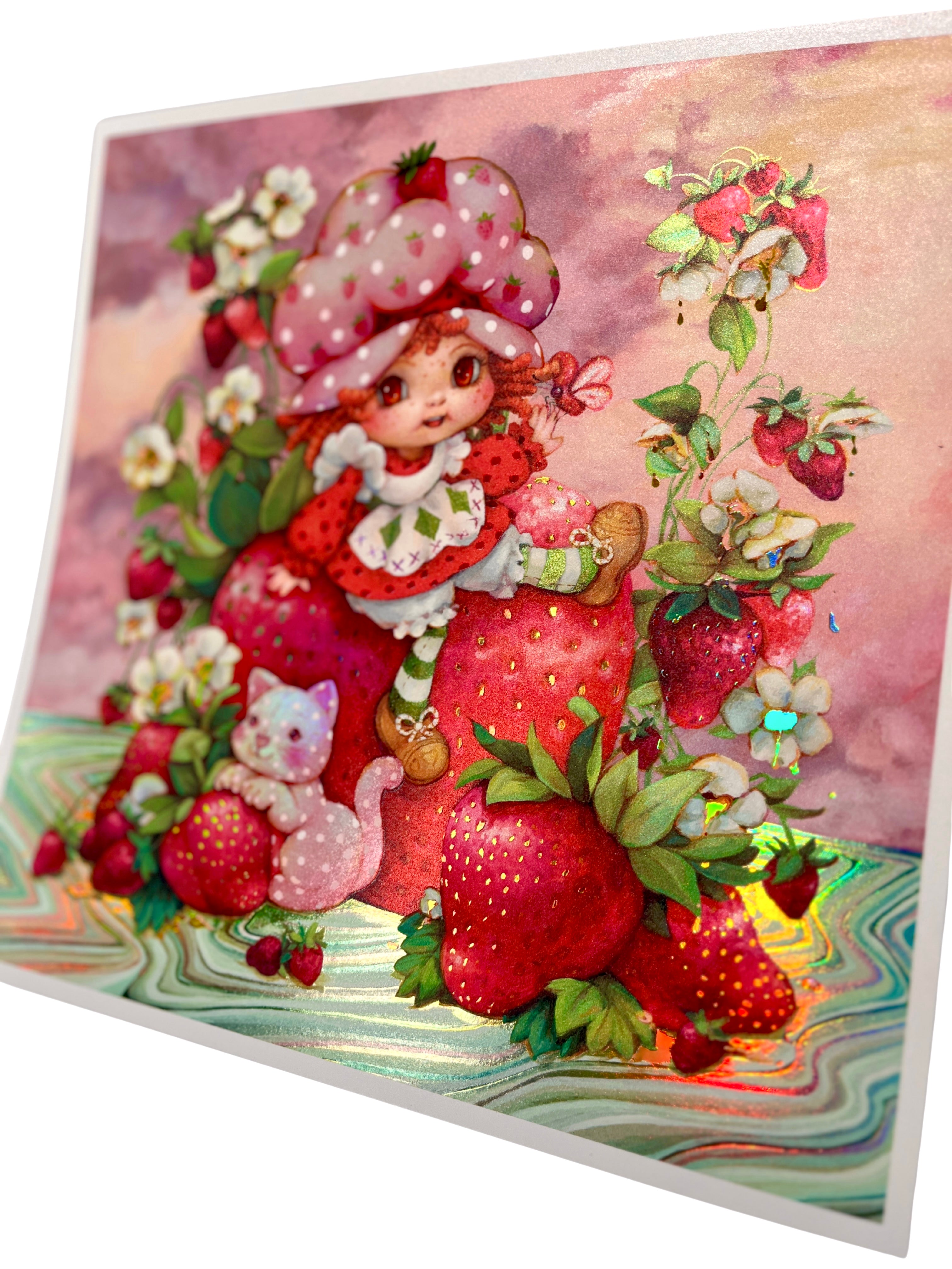 Berrylicious Strawberry Shortcake Fields Holographic Print