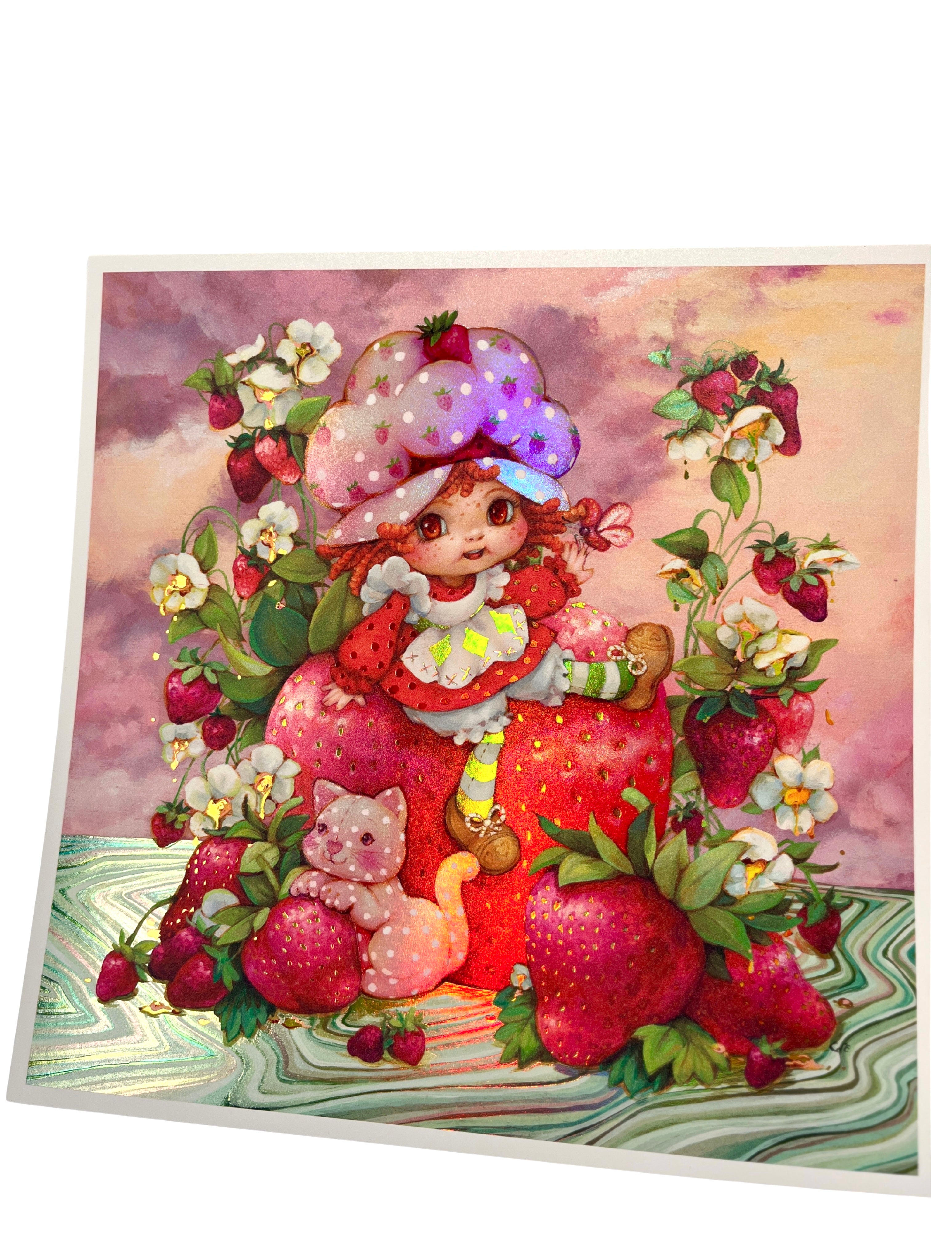 Berrylicious Strawberry Shortcake Fields Holographic Print