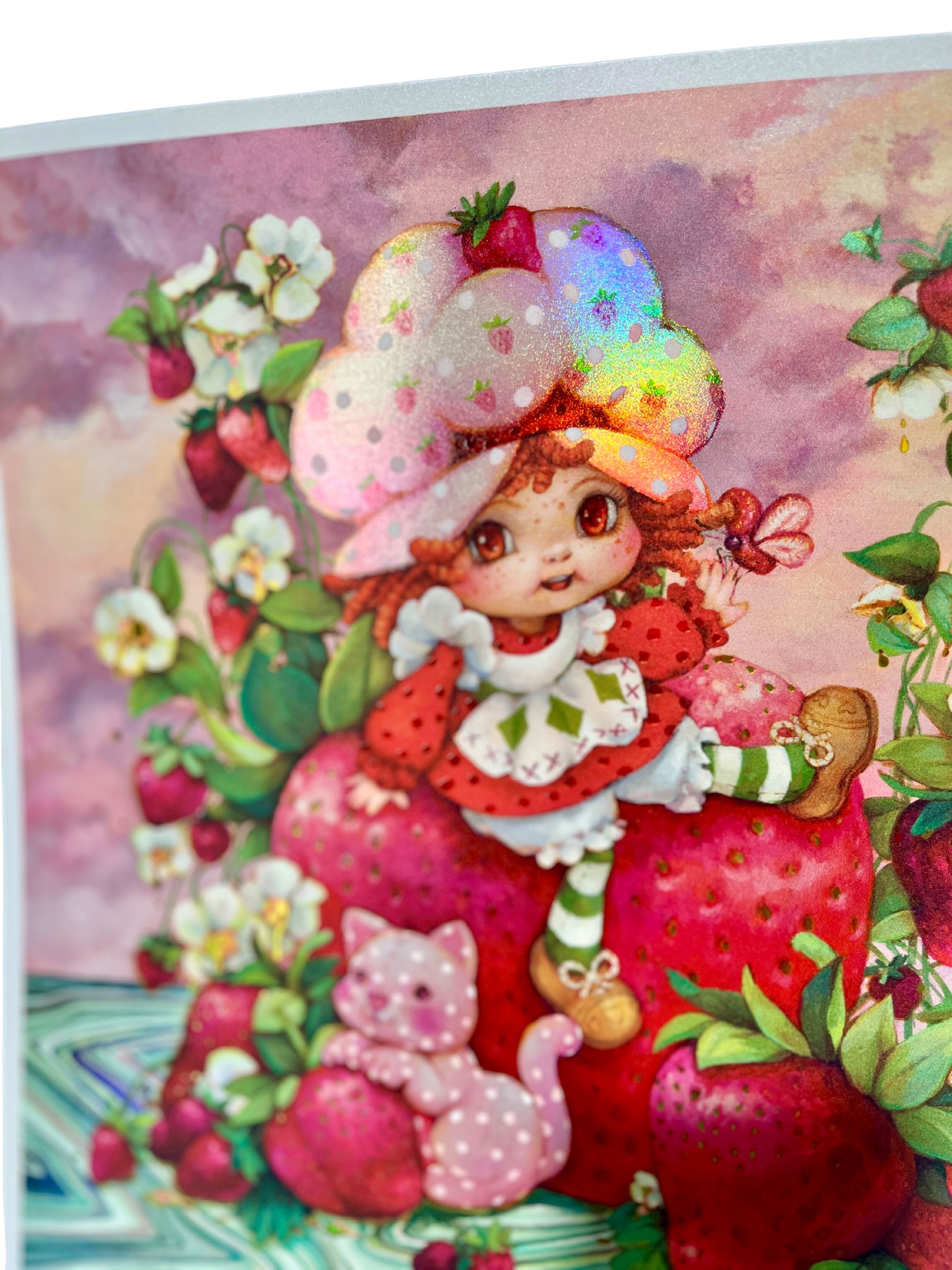 Berrylicious Strawberry Shortcake Fields Holographic Print