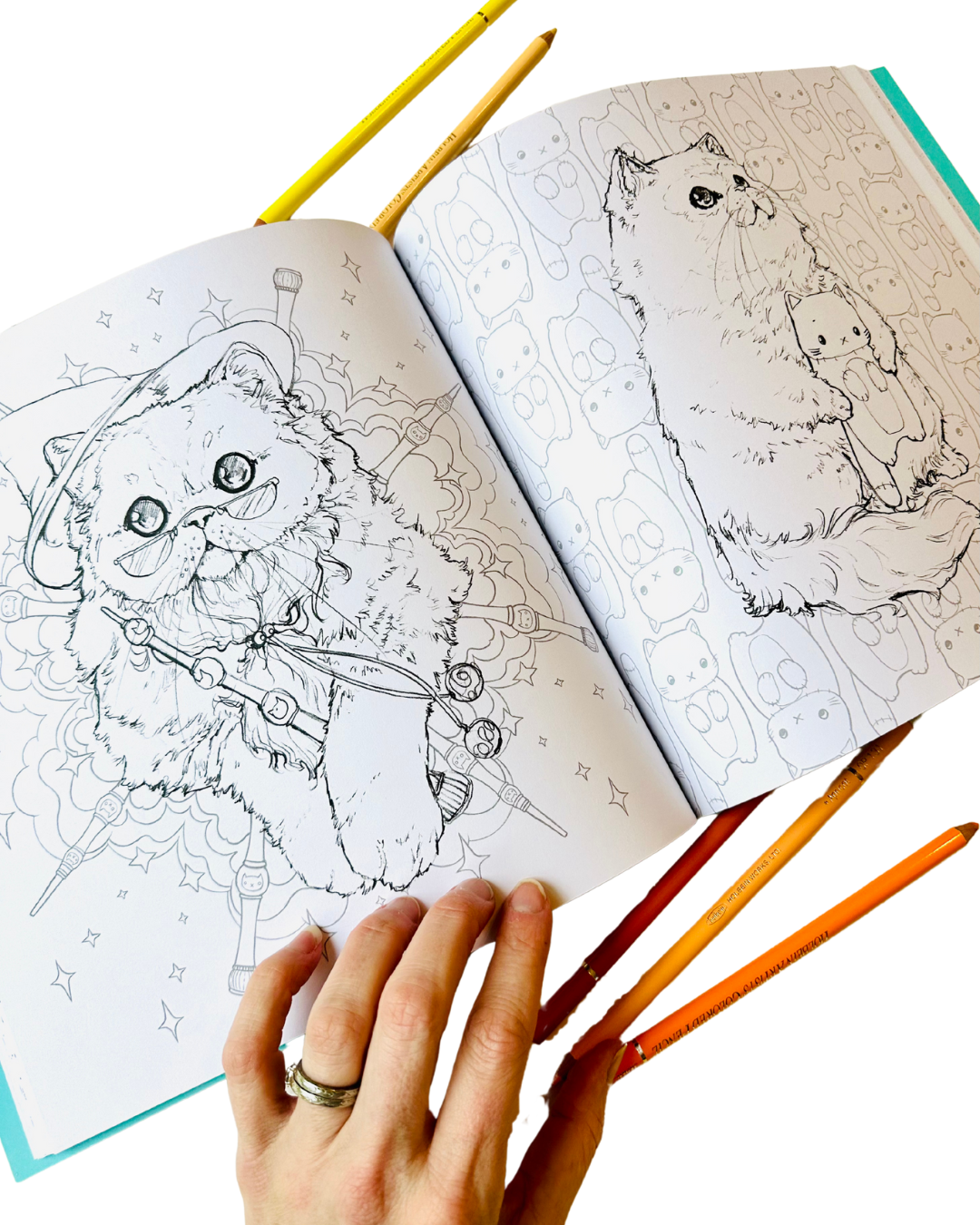 Pre-order for Pop Manga Catitude Coloring Book