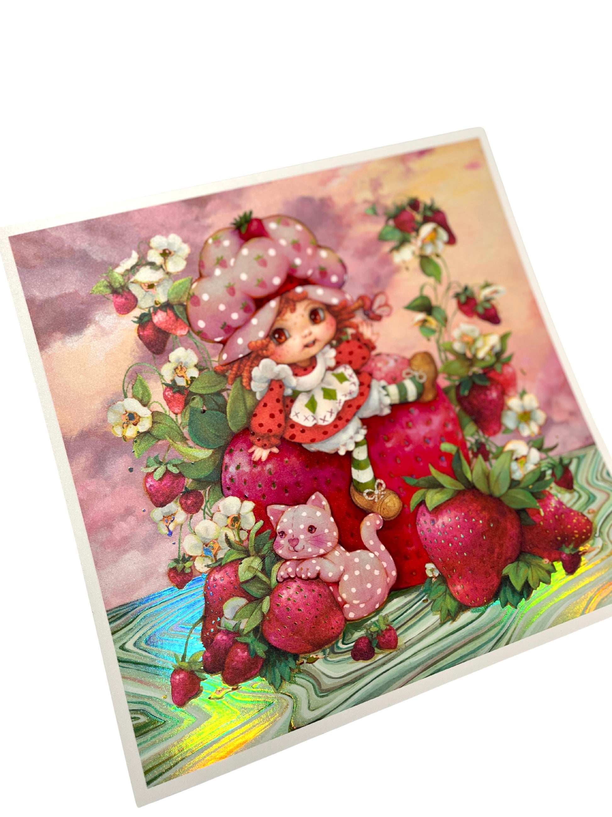 Berrylicious Strawberry Shortcake Fields Holographic Print