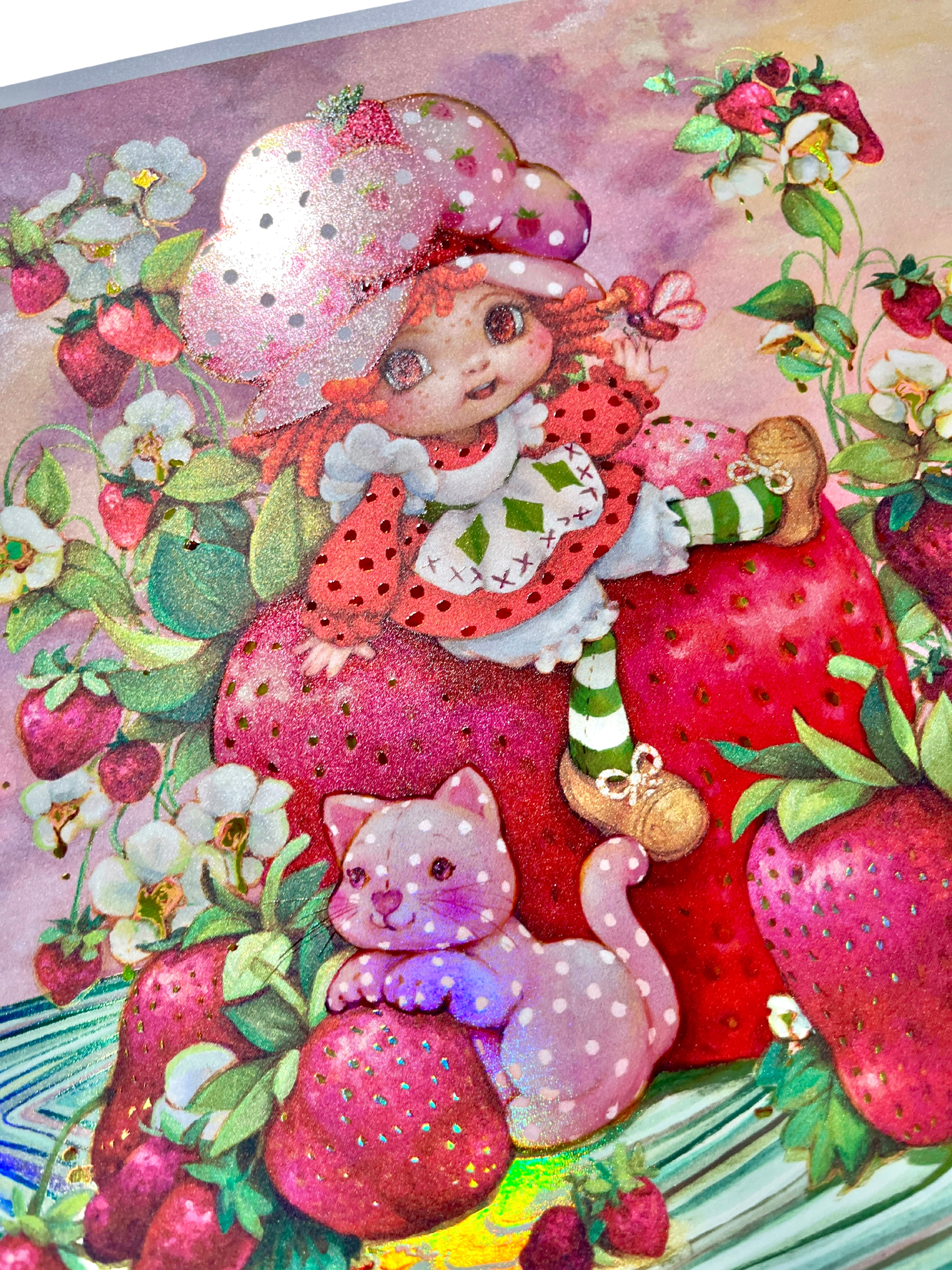 Berrylicious Strawberry Shortcake Fields Holographic Print