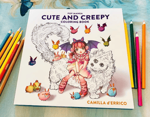 Pop Manga Cute and Creepy Coloring Book